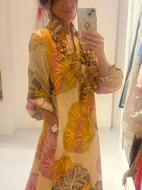 Multi V Neck Maxi Dress