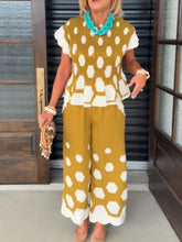 Yellow Short Sleeve Top Set