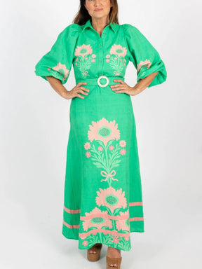 Balloon Sleeves Dress