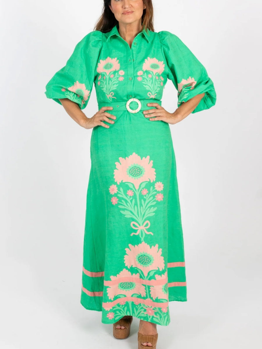 Balloon Sleeves Dress