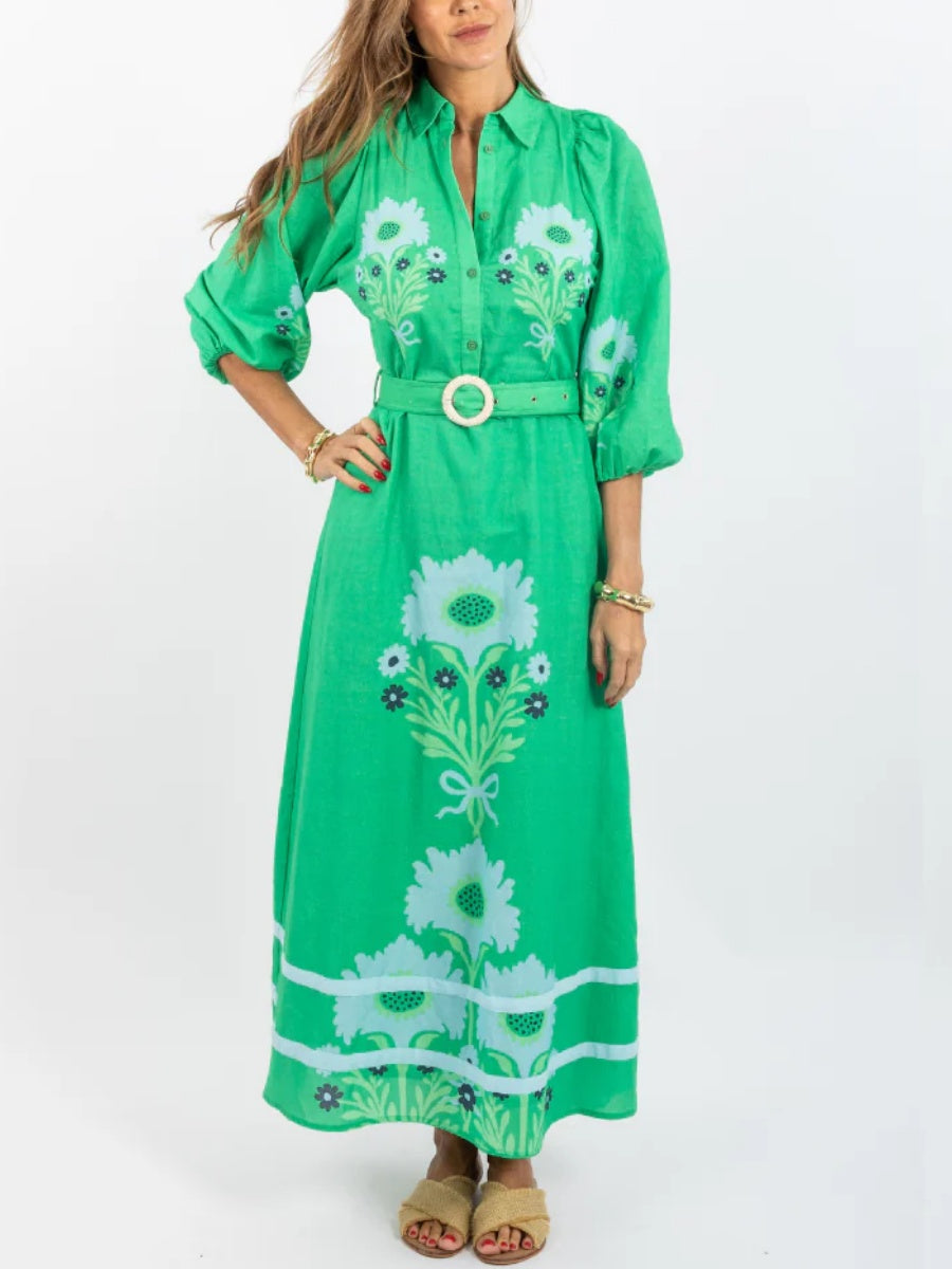 Balloon Sleeves Dress