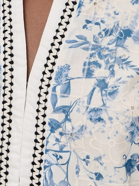 Floral Embroidery Mini Dress