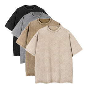 100% Cotton 230G Oversized Vintage Wash Shirts