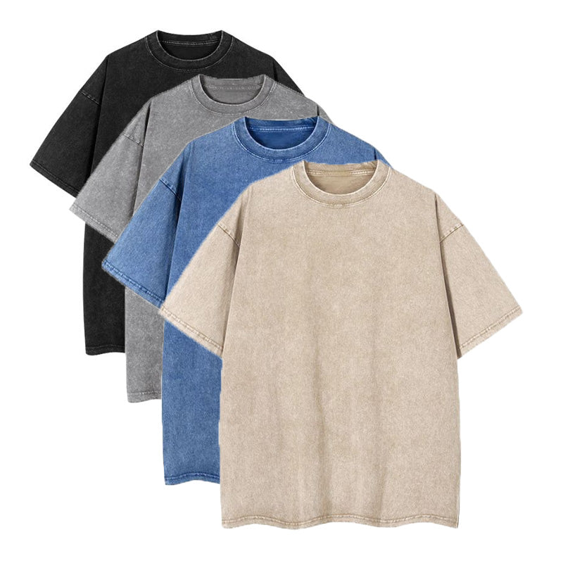 100% Cotton 230G Oversized Vintage Wash Shirts