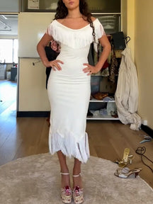 Fringe Midi Dress