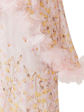 Elegant Floral Print Chiffon Set