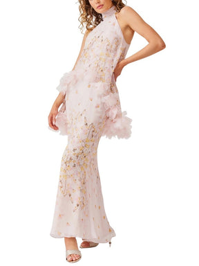 Elegant Floral Print Chiffon Set