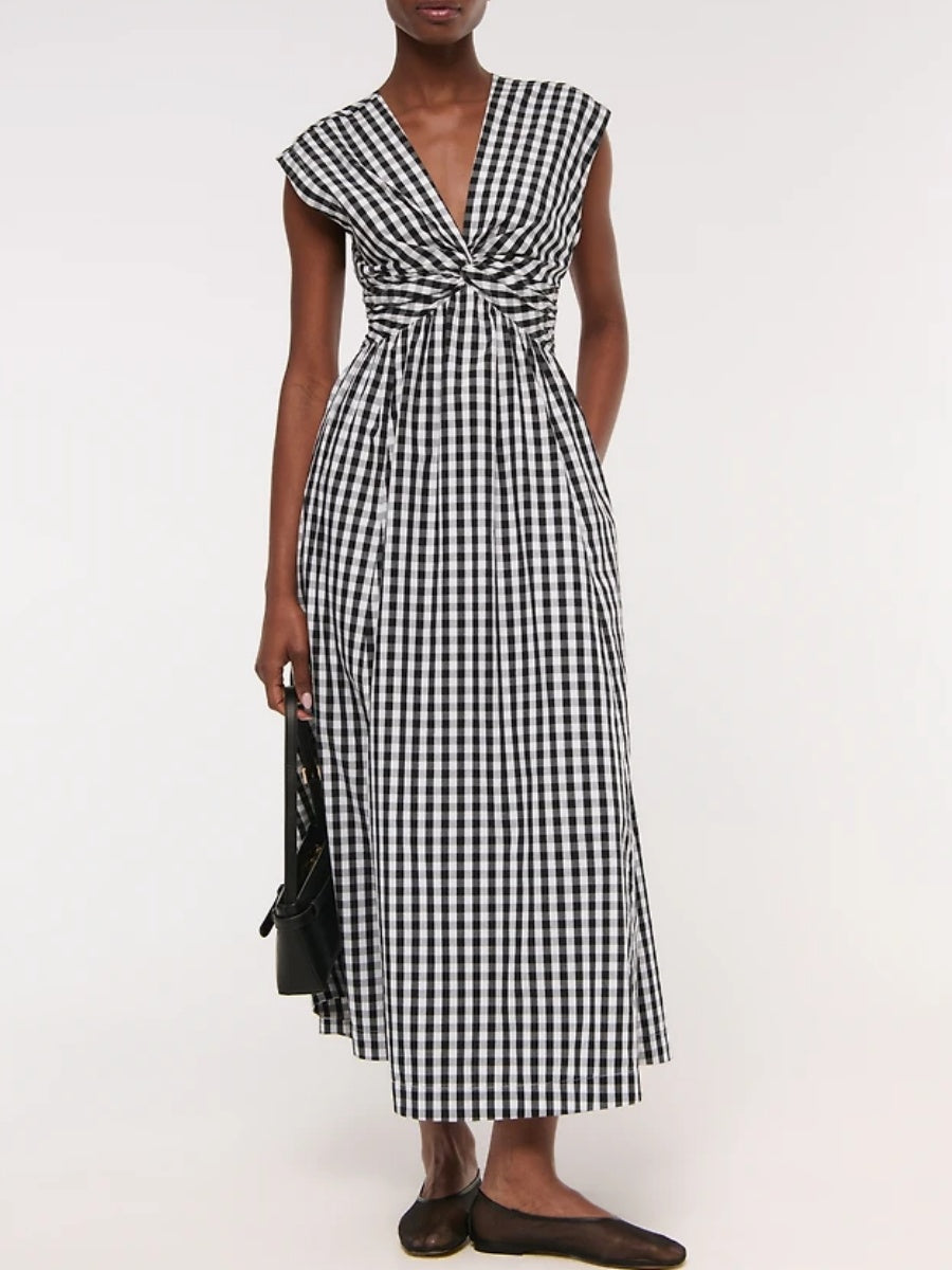 Twist-Front Maxi Dress