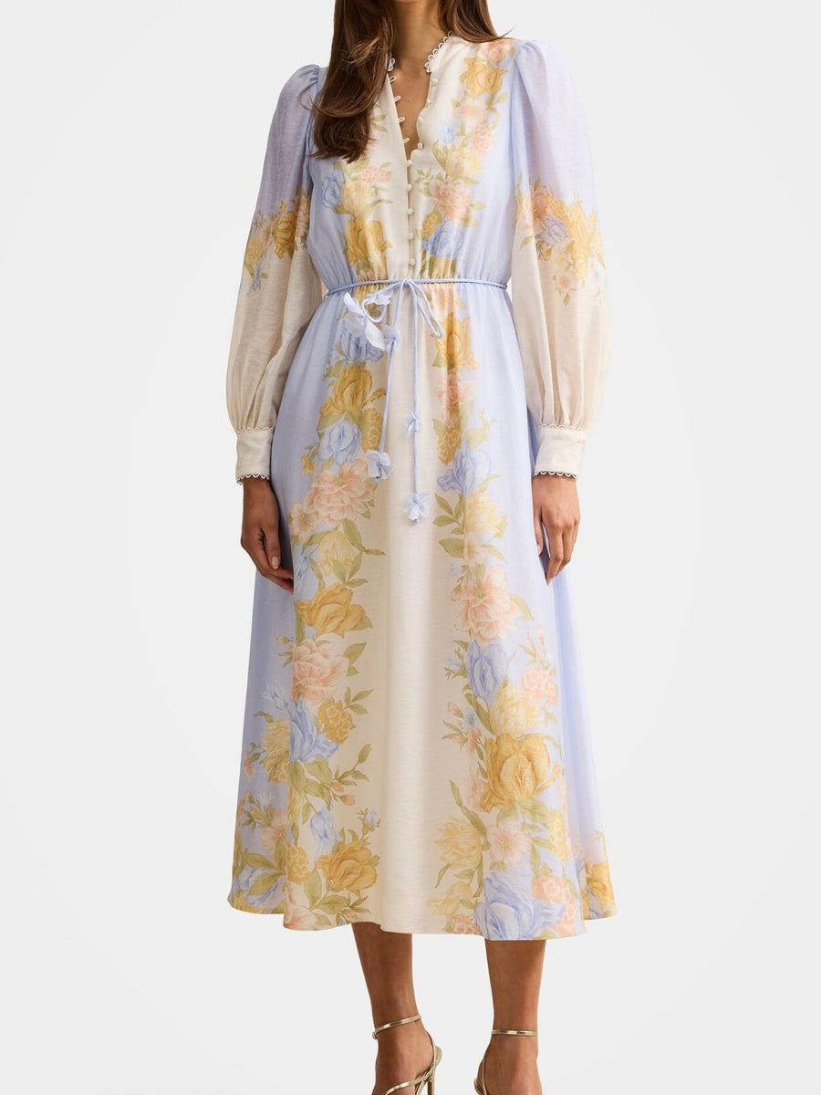 Floral Long Sleeve Dress