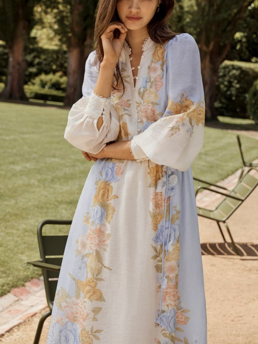 Floral Long Sleeve Dress