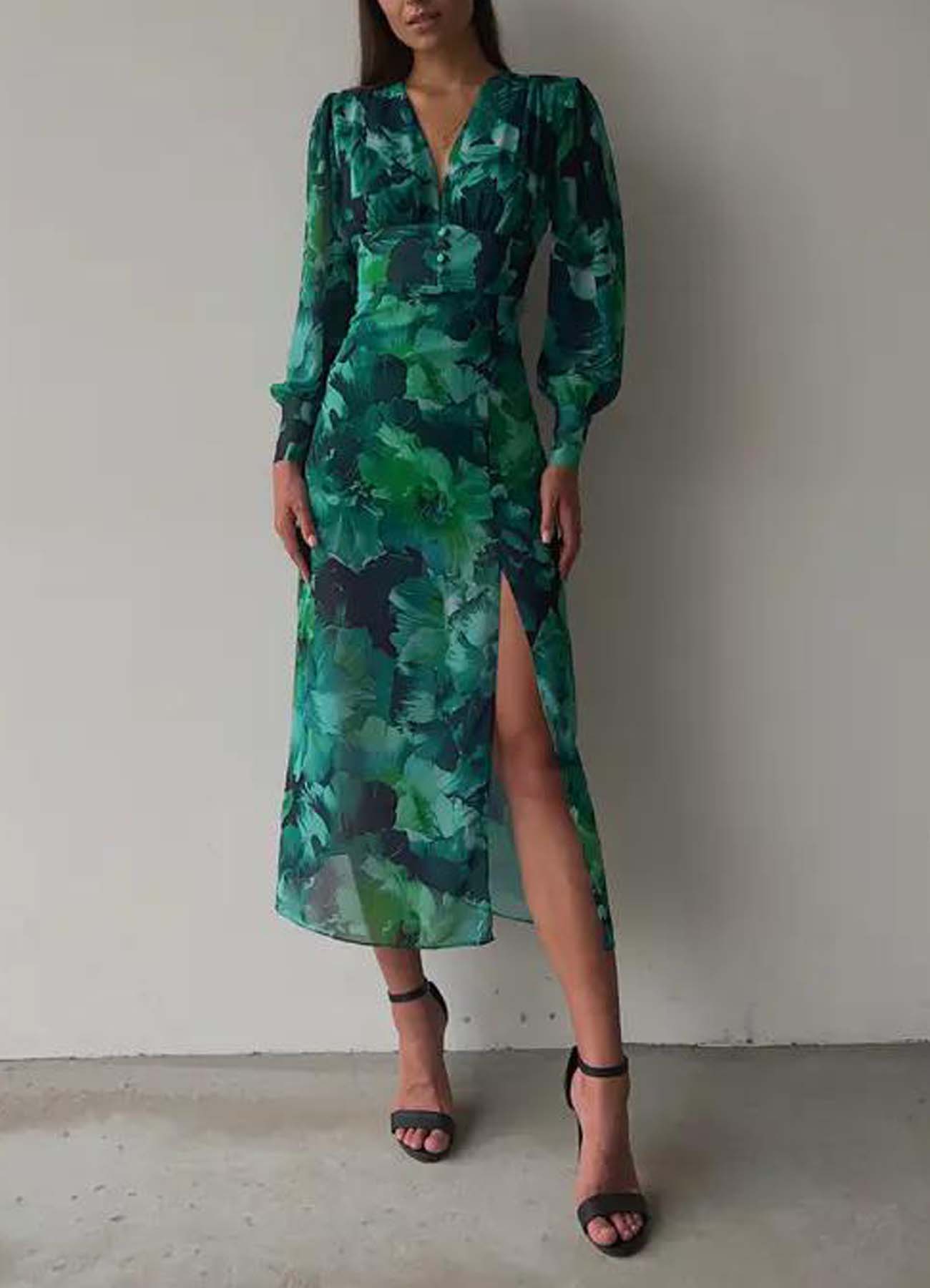 Emerald Midi Dress