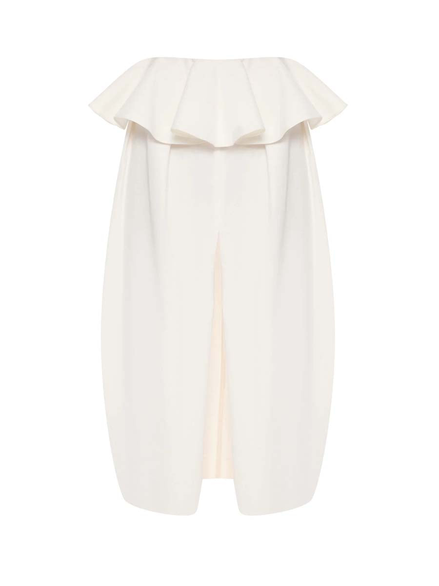 Elegant Deep V Neck Two Pieces Dress