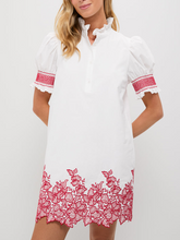Embroidered Hem Mini Dress