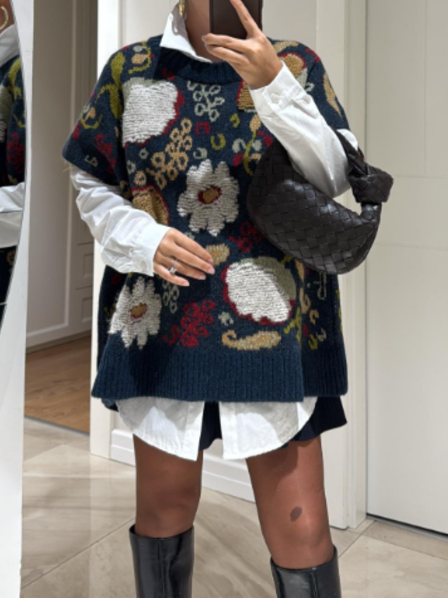 Printed Knit Vest Top