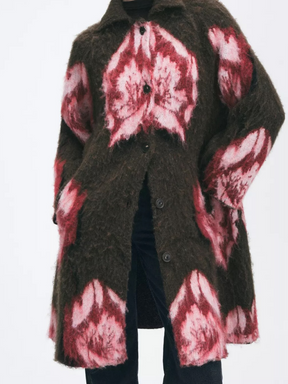 Flower Jacquard Cardigan