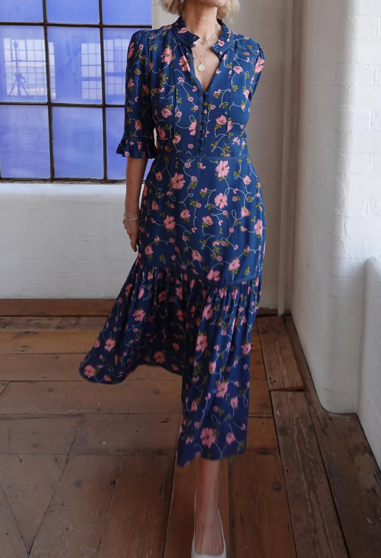 The Spring Floral Midi Dress