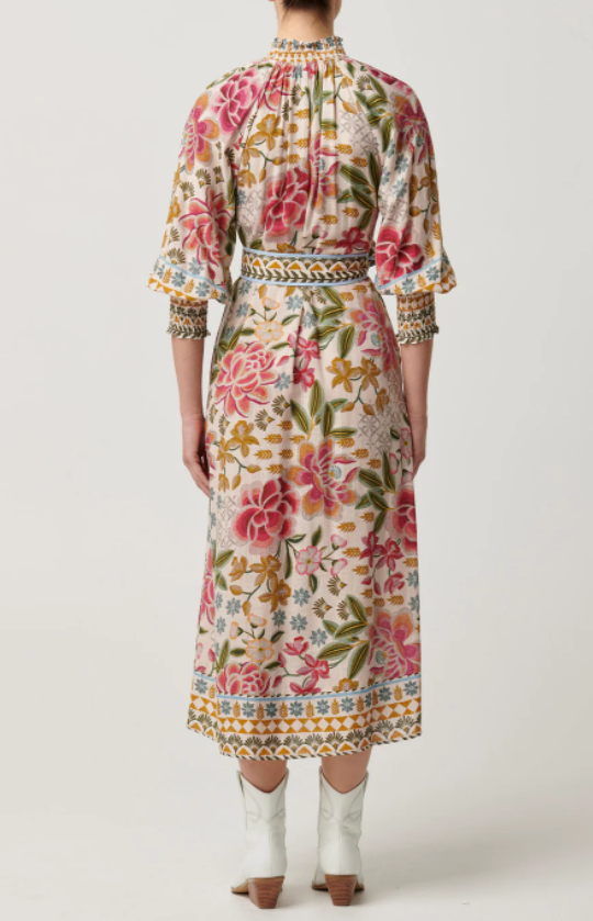 Gorgeous Spring Floral Shirt Dress