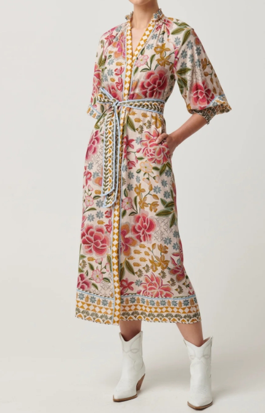 Gorgeous Spring Floral Shirt Dress
