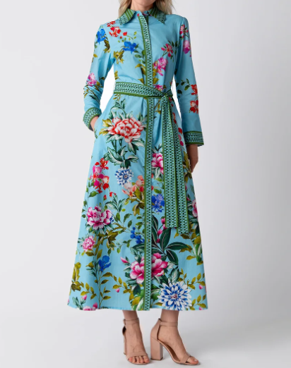 Spring Floral Maxi Dress