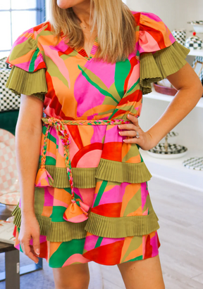 Adorable SS25 Floral Short Dress