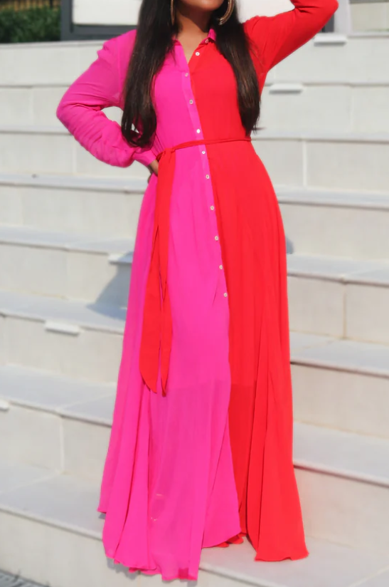 The Chic Color Block Dress
