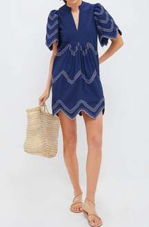 Adorable Navy Short Dress
