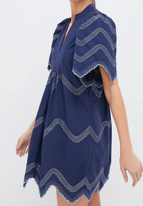 Adorable Navy Short Dress