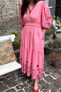 Pink Comfy Loose Dress
