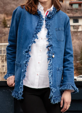 Chill Fringed Denim Jacket