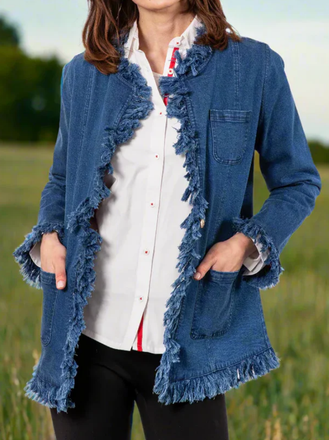 Chill Fringed Denim Jacket