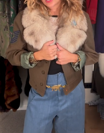 Retro Faux Fur Jacket