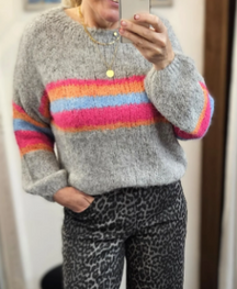Comfy Rainbow Stripe Sweater