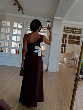 One Shoulder Cut Out Dress