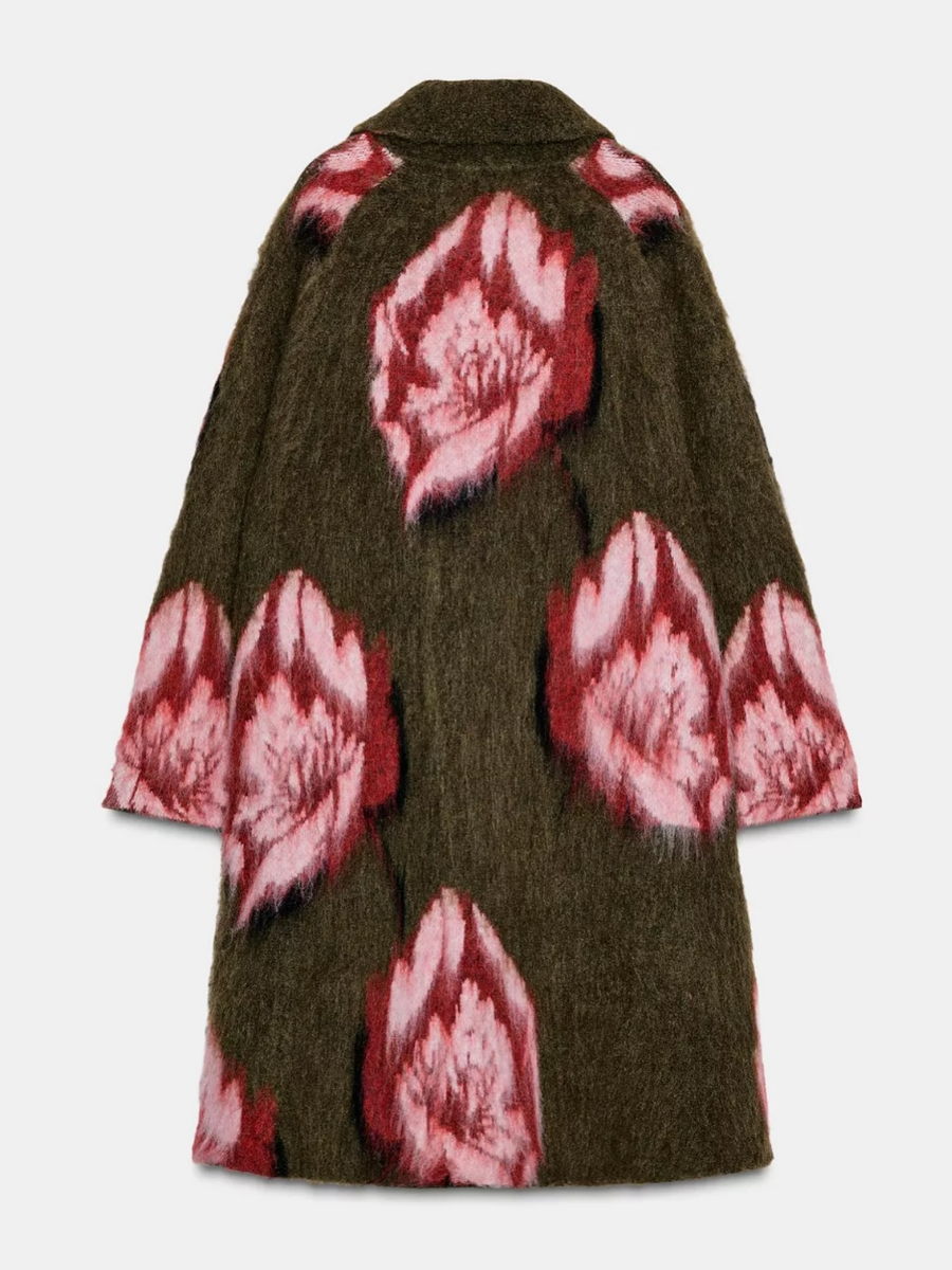 Flower Jacquard Cardigan