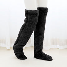 Thickened Leg Warmers Knee Pads Open Toe Socks