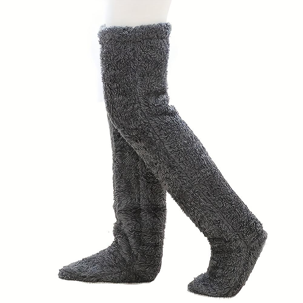 Thickened Leg Warmers Knee Pads Open Toe Socks