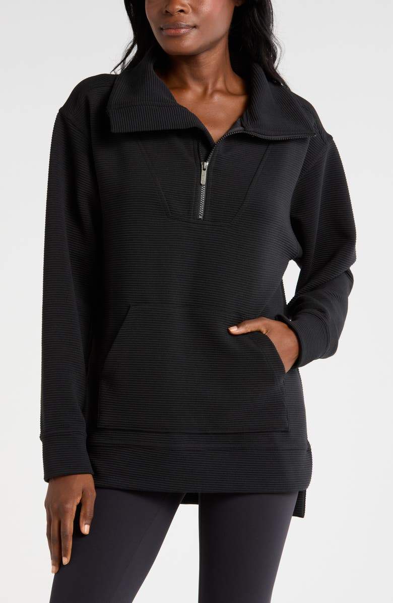 Half Zip Closure Sweatshirt