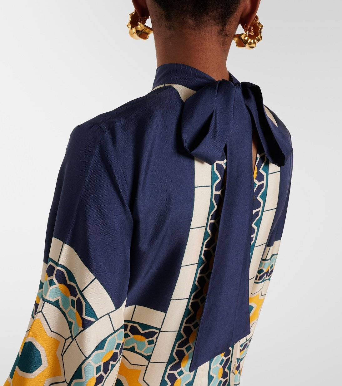 Printed Twill Kaftan