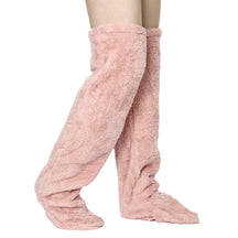 Thickened Leg Warmers Knee Pads Open Toe Socks