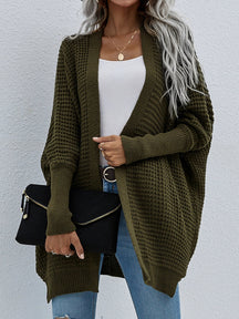 Women's loose solid color cardigan sweater coat