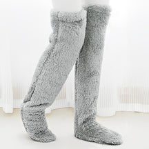 Thickened Leg Warmers Knee Pads Open Toe Socks