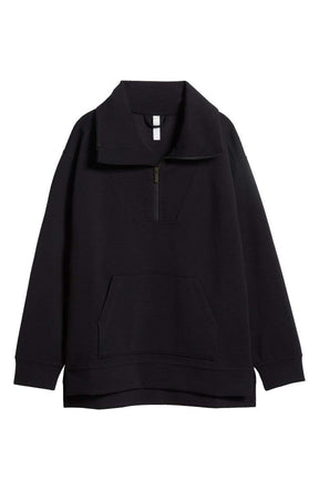 Half Zip Closure Sweatshirt