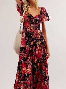 Flowy Smocked Maxi Dress