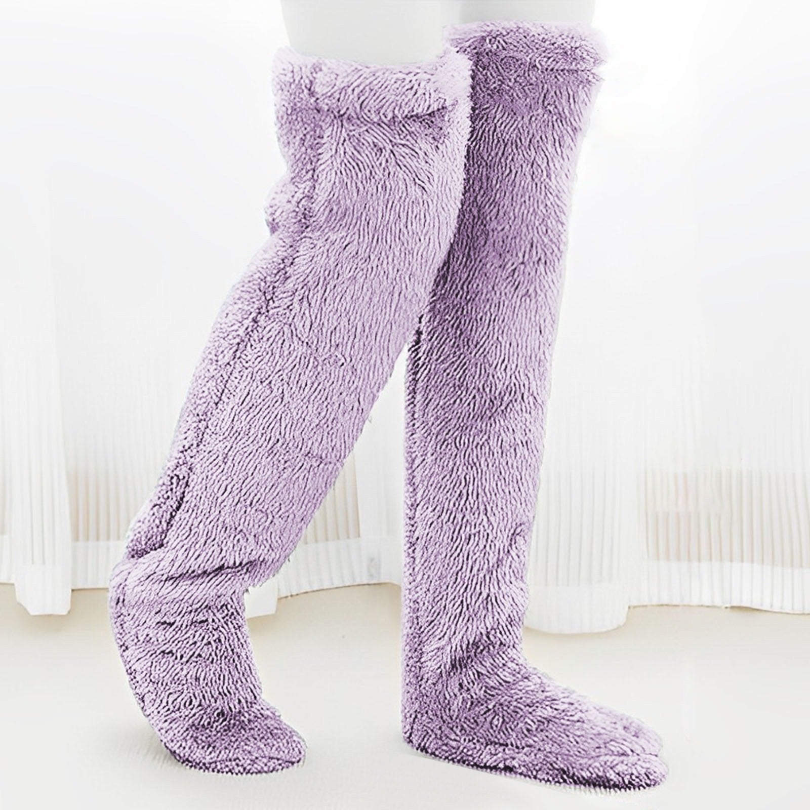 Thickened Leg Warmers Knee Pads Open Toe Socks