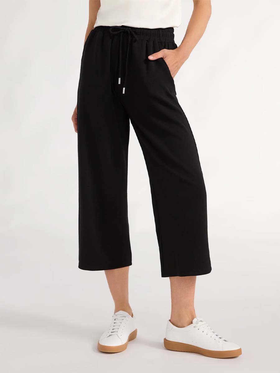 V-Neck Sweatshirt Cropped Lounge Pants Sets