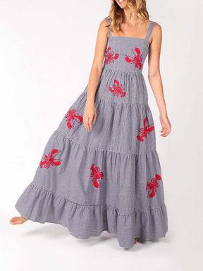 Lobster Embroidered Dress