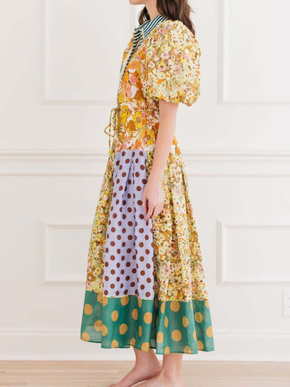 Patchwork Shirtdress