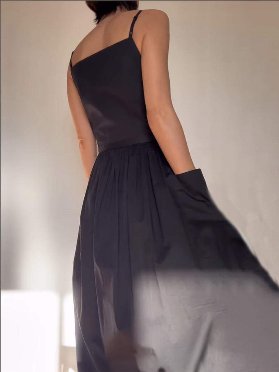 Sleeveless Side Slit Dress