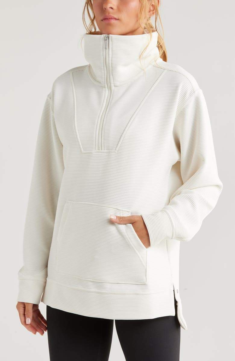 Half Zip Closure Sweatshirt