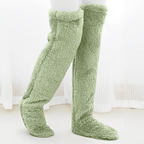 Thickened Leg Warmers Knee Pads Open Toe Socks